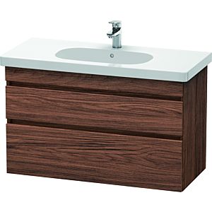 Duravit DuraStyle vasque DS648502121 100 x 45,3 cm, noyer foncé, 2 tiroirs, suspendu