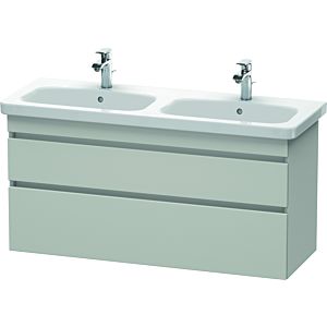 Duravit DuraStyle vasque DS649800707 123x44,8x61cm, 2 coulissants, vasque gauche / droite, gris béton mat