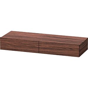 Duravit DuraStyle étagère tiroir DS827102121 120 x 44 cm, 2 tiroirs, noyer foncé, avec support console