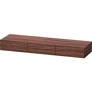 Duravit DuraStyle étagère à tiroirs DS827202121 150 x 44 cm, 3 tiroirs, noyer foncé, avec support console