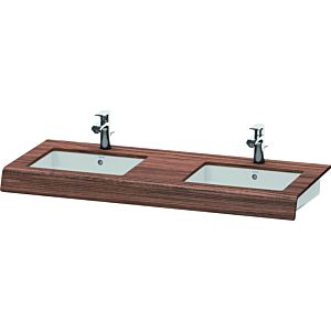 Duravit DuraStyle washbasin console DS829C02121 55x80x10cm, 2 cut-outs, dark walnut