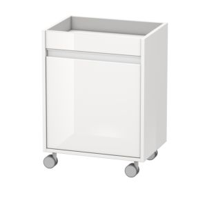 Duravit Ketho Rollcontainer KT2530L2222 50x36x67cm, Tür links, weiß hochglanz