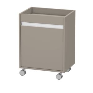 Duravit Ketho Rollcontainer KT2530L4343 50x36x67cm, Tür links, basalt matt