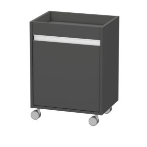 Duravit Ketho Rollcontainer KT2530L4949 50x36x67cm, Tür links, graphit matt
