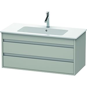 Ketho Duravit vasque KT643000707 100 x 47,5 cm, gris béton mat, 2 tiroirs, suspendu