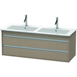 Duravit Ketho Waschtisch-Unterschrank KT643207575 127x47,5x48cm, 2 Schubkästen, wandhängend, leinen