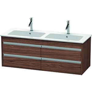 Duravit Ketho vanity unit KT643302121 127x47.5x48cm, 4 drawers, wall-hung, dark walnut