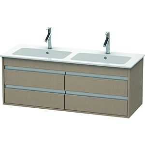 Duravit Ketho Waschtisch-Unterschrank KT643307575 127x47,5x48cm, 4 Schubkästen, wandhängend, leinen