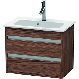 Duravit Ketho vanity unit KT645202121 60 x 38.5 cm, dark walnut, 2 drawers, wall-hung
