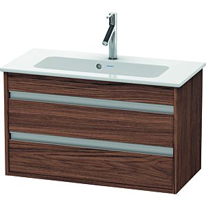Duravit Ketho vanity unit KT645302121 80 x 38.5 cm, dark walnut, 2 drawers, wall-hung