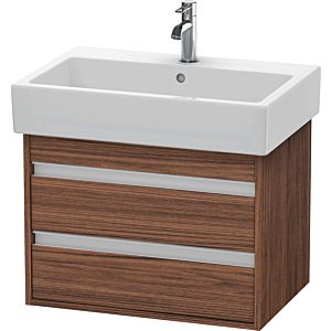 Ketho Duravit vasque KT662402121 65 x 44 cm, noyer foncé, 2 tiroirs, suspendu