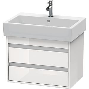 Duravit Ketho vanity unit KT662402222 65 x 44 cm, white high gloss, 2 drawers, wall-hung