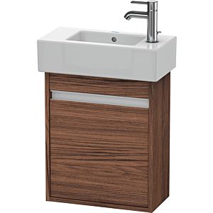 Duravit Ketho Waschtisch-Unterschrank KT6629L2121 45x22,5x55cm, wandhängend, Tür links, nussbaum dunkel