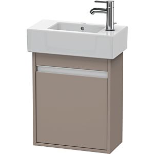 Ketho Duravit vasque KT6629L4343 45x22,5x55cm, suspendu, porte à gauche, basalte mat