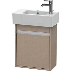 Ketho Duravit vasque KT6629R7575 45x22,5x55cm, suspendu, porte à droite, lin