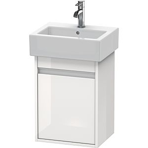 Ketho Duravit vasque KT6630L2222 40x32x55cm, suspendu, porte à gauche, blanc brillant