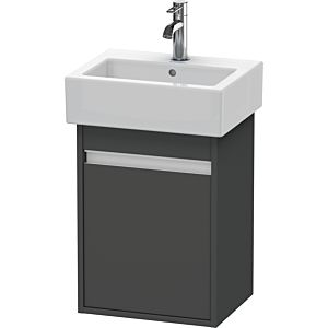 Duravit Ketho Waschtisch-Unterschrank KT6630L4949 40x32x55cm, wandhängend, Tür links, graphit matt