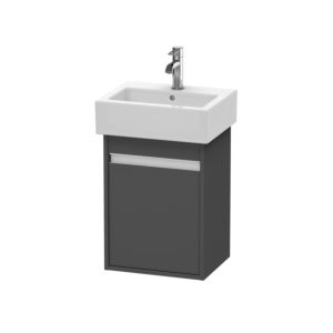 Duravit Ketho Waschtisch-Unterschrank KT6630R4949 40x32x55cm, wandhängend, Tür rechts, graphit matt