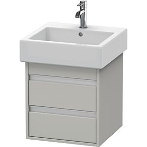 Duravit Ketho vanity unit KT663500707 45 x 44 cm, concrete gray matt, 2 drawers, wall-hung