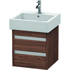 Ketho Duravit vasque KT663502121 45 x 44 cm, noyer foncé, 2 tiroirs, suspendu