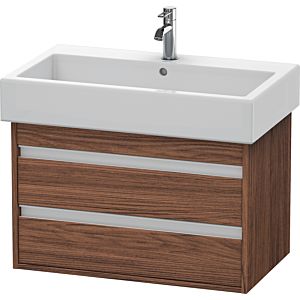 Duravit Ketho vanity unit KT663702121 75 x 44 cm, dark walnut, 2 drawers, wall-hung