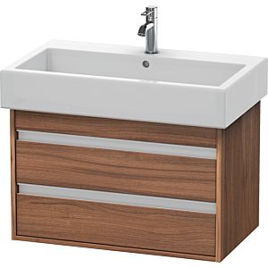 Duravit Ketho Waschtisch-Unterschrank KT663707979 75 x 44 cm, nussbaum natur, 2 Schubkästen, wandhängend
