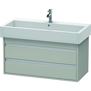 Duravit Ketho Waschtisch-Unterschrank KT663800707 95 x 44 cm, betongrau matt, 2 Schubkästen, wandhängend