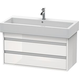 Duravit Ketho vanity unit KT663802222 95 x 44 cm, white high gloss, 2 drawers, wall-hung