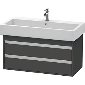 Duravit Waschtisch Unterschrank Ketho KT663804949 95 x 41 x 44 cm, Graphit Matt, wandhängend