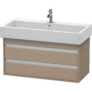 Duravit Ketho Waschtisch-Unterschrank KT663807575 95 x 44 cm, leinen, 2 Schubkästen, wandhängend