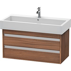 Ketho Duravit vasque KT663807979 95 x 44 cm, noyer naturel, 2 tiroirs, suspendu