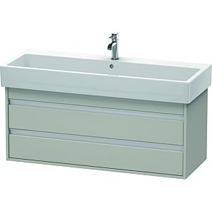 Ketho Duravit vasque KT663900707 115 x 44 cm, gris béton mat, 2 tiroirs, suspendu