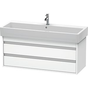 Duravit Ketho Waschtisch-Unterschrank KT663901818 115 x 44 cm, weiß matt, 2 Schubkästen, wandhängend