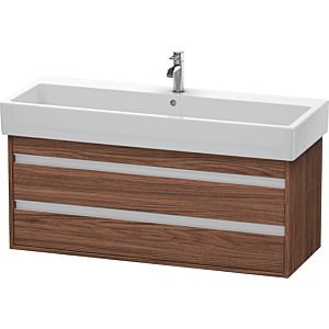 Duravit Ketho vanity unit KT663902121 115 x 44 cm, dark walnut, 2 drawers, wall-hung