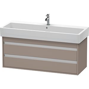 Duravit Ketho Waschtisch-Unterschrank KT663904343 115 x 44 cm, basalt matt, 2 Schubkästen, wandhängend