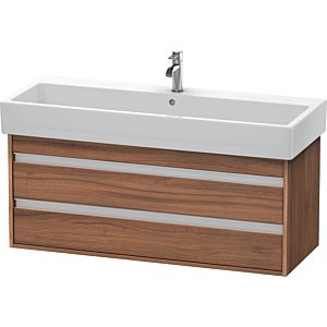 Duravit Ketho Waschtisch-Unterschrank KT663907979 115 x 44 cm, nussbaum natur, 2 Schubkästen, wandhängend