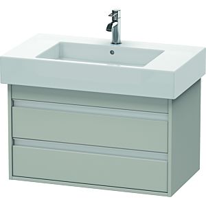 Duravit Ketho vanity unit KT664000707 80 x 45.5 cm, concrete gray matt, 2 drawers, wall-hung