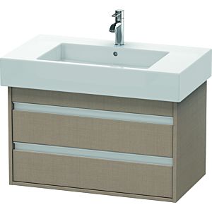 Ketho Duravit vasque KT664007575 80 x 45,5 cm, lin, 2 tiroirs, suspendu