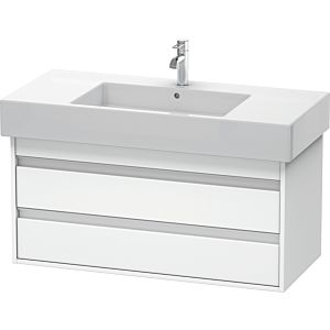 Ketho Duravit vasque KT664101818 100 x 45,5 cm, blanc mat, 2 tiroirs, suspendu