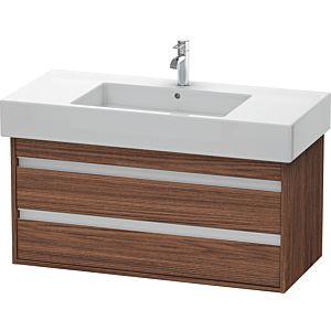 Ketho Duravit vasque KT664102121 100 x 45,5 cm, noyer foncé, 2 tiroirs, suspendu