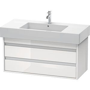 Ketho Duravit vasque KT664102222 100 x 45,5 cm, blanc brillant, 2 tiroirs, suspendu