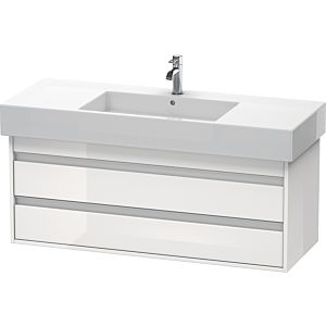 Duravit Ketho vanity unit KT664202222 120 x 45.5 cm, white high gloss, 2 drawers, wall-hung