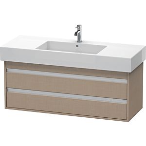 Duravit Ketho vanity unit KT664207575 120 x 45.5 cm, linen, 2 drawers, wall-hung
