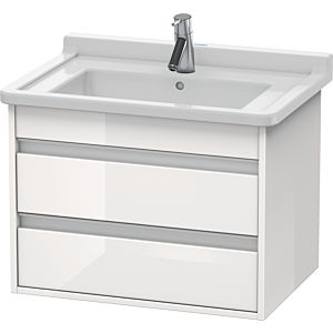 Ketho Duravit vasque KT664302222 65 x 45,5 cm, blanc brillant, 2 tiroirs, suspendu