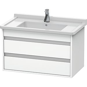 Ketho Duravit vasque KT664401818 80 x 45,5 cm, blanc mat, 2 tiroirs, suspendu