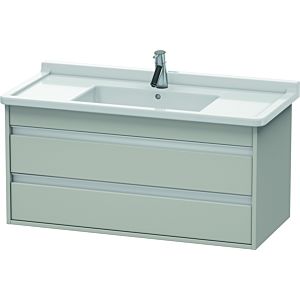 Duravit Ketho Waschtisch-Unterschrank KT664500707 100 x 45,5 cm, betongrau matt, 2 Schubkästen, wandhängend