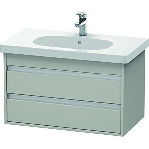 Duravit Ketho Waschtisch-Unterschrank KT664700707 80 x 45,5 cm, betongrau matt, 2 Schubkästen, wandhängend