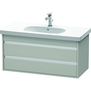 Duravit Ketho Waschtisch-Unterschrank KT664800707 100 x 45,5 cm, betongrau matt, 2 Schubkästen, wandhängend