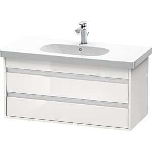 Ketho Duravit vasque KT664802222 100 x 45,5 cm, blanc brillant, 2 tiroirs, suspendu