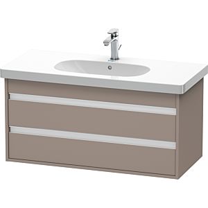 Ketho Duravit vasque KT664804343 100 x 45,5 cm, basalte mat, 2 tiroirs, suspendu